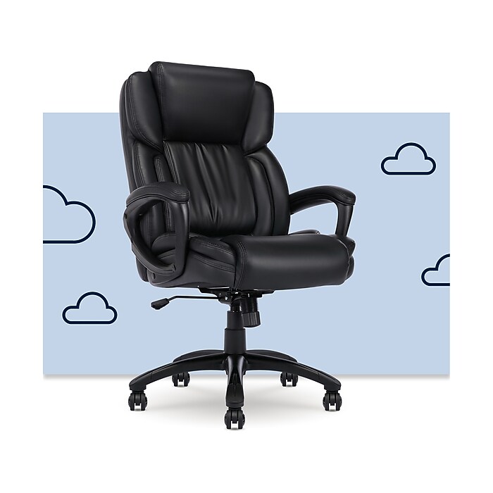 Serta Garret Ergonomic Bonded Leather Swivel Executive Chair
