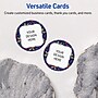 Avery Silver-Navy Matte Blank Card, White, 120/Pack (S00-FHS)~#|#~9A7EFB8E-FB9E-4155-A2298F6AD13B8559_sc7