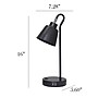 Simple Designs Sleek Essentials LED Desk Lamp, 16", with USB Ports, Black (LD1073-BLK)~#|#~9A80FE54-9DB0-40F3-A9E18D65938B7C44_sc7