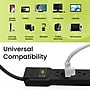 GoGreen Power 2.5' Surge Protector, 6 Outlet, Black (GG-16103MSBK)~#|#~9A810DF3-FC2C-4AC9-850F8EED63E861FC_sc7
