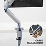 Fellowes Platinum Series Adjustable Arm, Up to 40" Monitor, Silver (8056401)~#|#~9A8193AC-4C64-4D3E-9A98BD5B5F4CD14B_sc7