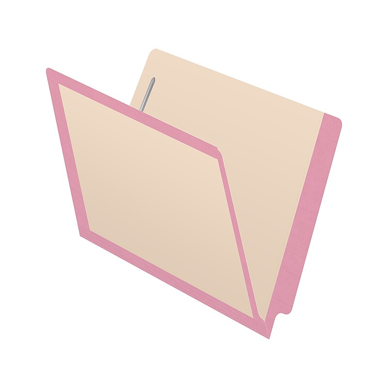 Medical Arts Press Reinforced End Tab File Folder, Straight-Cut, Letter Size, Manila/Violet, 50/Box (S-09473-PRP) image 1