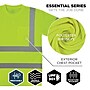 Ergodyne GloWear 8367 High Visibility Short Sleeve T-Shirt, ANSI Type R Class 3, Lime, X-Large (22035)~#|#~9A860CAE-9511-4435-8015718C6B7943D0_sc7