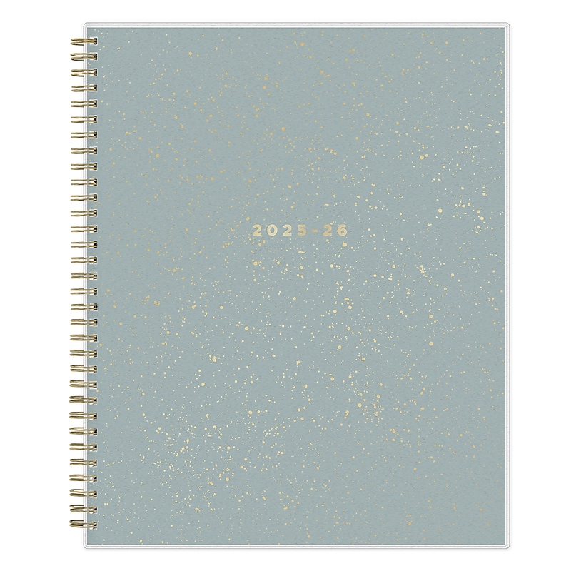 2025-2026 Blue Sky Splatter Dot 8.5" x 11" Academic Year Monthly Planner, Plastic Cover, Multicolored (149043-A26) image 1