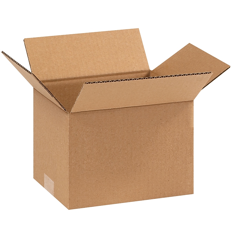 9" x 7" x 6" Shipping Box, ECT 32, 25/Bundle (976) image 1