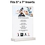 Global Printed Products Sign Holder, 5" x 7", Vertical, Table Top, Clear Acrylic (SGNH-AB-5X7)~#|#~9A8AFD07-189B-4483-AD96368425CE9060_sc7