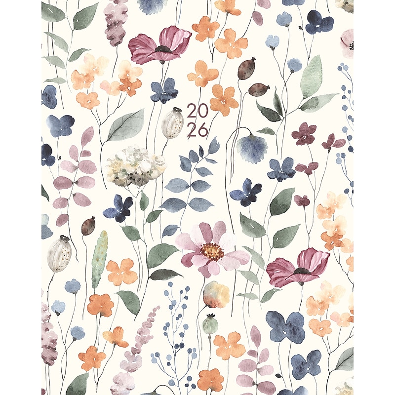 2026 Willow Creek Garden Botanical 7.5" x  Monthly Planner, Paperboard Cover (57841) image 1
