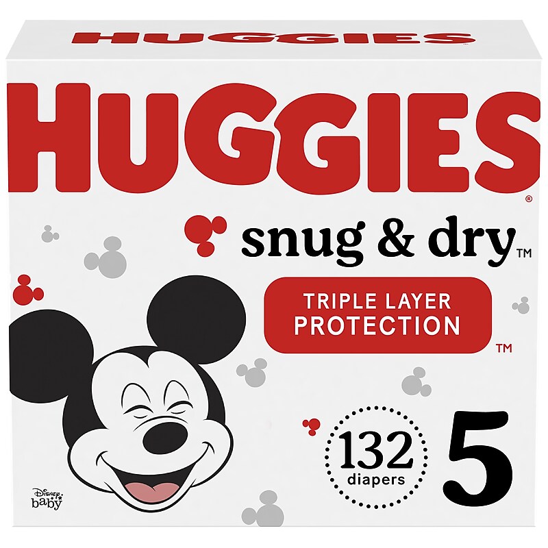 Huggies Snug & Dry Diapers, Size 5, 132 Count (51517) image 1