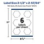 Avery Laser/Inkjet Multipurpose Labels, 2.9" x ", Glossy Clear, 150/Pack (94121)~#|#~9A96D550-8E23-4FDA-937E6335255A21A2_sc7
