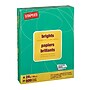 Staples Brights Multipurpose Paper, 24 lbs., 8.5" x 11", Dark Green, 500/Ream (20103)~#|#~9A96E3A9-F756-481C-8F1EC954831BF92E_sc7