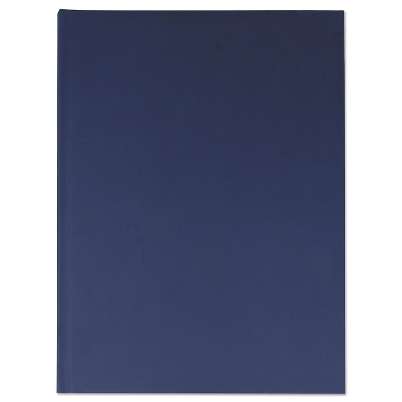 Universal Casebound Hardcover Notebook, Dark Blue Linen, 1-Subjects, 10 1/4 x 7 5/8, Each (66352) image 1