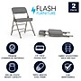 Flash Furniture HERCULES Series Fabric Folding Chair, Gray, 2/Pack (2HAMC320AFGRY)~#|#~9A98C96B-0B93-4E1C-8BC080851708EB66_sc7