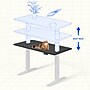 FlexiSpot E7 Commercial 72''W Electric Rectangular Adjustable Standing Desk, Black/White (E7WCOM7230-B)~#|#~9A9EB6C1-3595-4894-8A12C9D1936FF30F_sc7