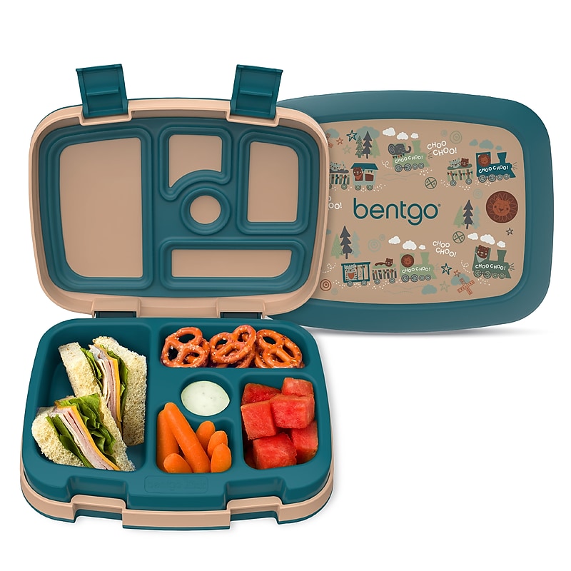 Bentgo Kids Prints Bento Box, Trains (BGKDPT-TRN) image 1