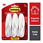Command Medium Decorative Hooks, 3 lb., White, 6/Pack (17081-6ES)~#|#~9AA7E2A0-2AF8-4BE4-AC9FE0C7D54D57EB_sc7