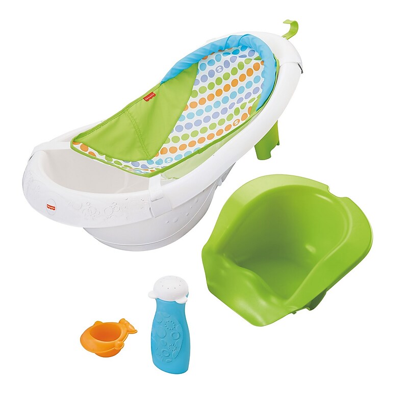 Fisher-Price 4-In-1 Sling 'N Seat Tub, Green (CHM32) image 1