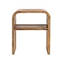 Storied Home Modern Waterfall Edge Mango Wood End Table, Natural (EC1722)~#|#~9AAF17A4-27AD-4E65-BB752B2A4D0425D3_sc7