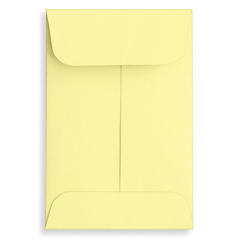 LUX Paper #1 Coin Envelopes, 2 1/4" x 3 1/2", Light Yellow, 50/Pack (LUX-1CO-15-50) image 1