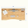 FlexiSpot E7COMMERCIAL 55''W Electric Adjustable Bamboo Standing Desk, Bamboo/White (E7WCOMCR5528LBZB)~#|#~9AB4A529-5DC4-455F-BCF54AA267E3D1E7_sc7