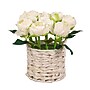 National Tree Company 10" White Peony Flower Bouquet in White Basket (MT81-06126GWH-1)~#|#~9AB633CE-F9E5-4148-BE81E54142493C82_sc7