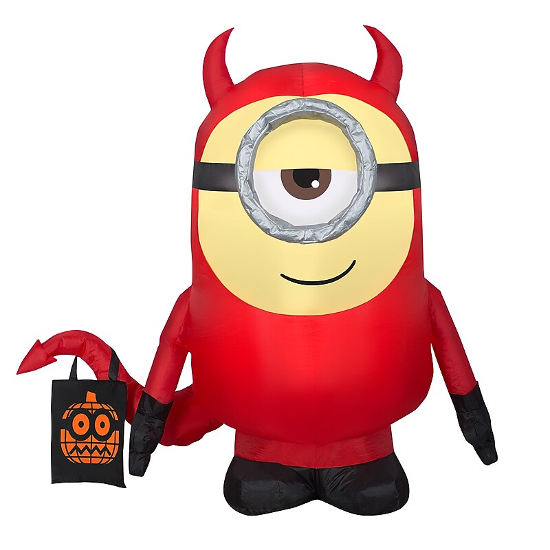 National Tree Company 42" Inflatable Halloween Minion Dave (GE9-224771) image 1