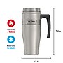 Thermos King Stainless Steel Vacuum Insulated Travel Mug, 16 oz., Matte Stainless (EASK1000MSTRI4)~#|#~9ABBFD8F-418E-4332-A83B83FBEB82481E_sc7
