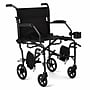 Medline Ultralight Transport Wheelchair, Fixed Desk Length, Black (MDS808200F3BK)~#|#~9ABD521F-5C7A-4F49-9A5A6A1EA92162E9_sc7