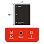 TRU RED 1‑Subject Notebook, 8” x 10.5”, College Ruled, 70 Sheets, Black~#|#~9ABEEE38-8AD0-4B65-A940ABABEB74C82E_sc7