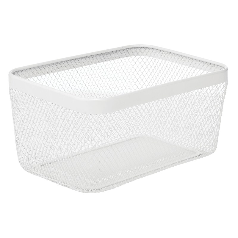 mDesign Steel Organizer, Matte White (25958) image 1