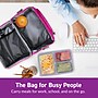 bentgo Deluxe Insulated Lunch Bag, 2-Compartment, Purple (BGOBG2-P)~#|#~9ABF3476-C256-4C86-B2BD4463014E07DF_sc7