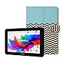 Linsay 7" Octa Core Tablet, WiFi, 128GB SSD, Android 15, Bundled with Shape Blue, Black & White Leather Case (F7UXD128CWBB)~#|#~9ABF7003-00AD-4D59-B0CDD71C5EA2A5C9_sc7