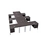 Boss Office Products Simple System 60"W L-Shaped Desk with Pedestal, Driftwood, 6/Set (SGSD023-101)~#|#~9AC0B18E-DBDC-4DC7-BC02E168C9FCA5C5_sc7