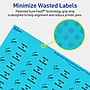 Avery Printable Rectangle Multipurpose Labels, 2/3" x 1-3/4", Bright Blue, 3520/Box (94209)~#|#~9AC358EC-BE75-4B5D-B4DB56703DE683E3_sc7