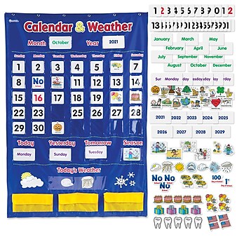 Learning Resources Calendar and Weather Pocket Chart (LER2418)