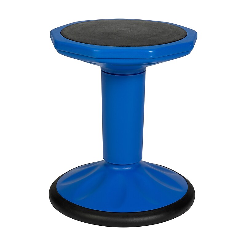Flash Furniture Lucas Plastic Kids Wobble Stool, Blue (BFT9001F16BL) image 1