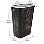 Mind Reader 15.85-Gallon Slim Laundry Hamper with Lid, Plastic, Brown (HBIN60-BRN)~#|#~9AD65FEA-55E9-4B39-A72E9584F4BA8D05_sc7
