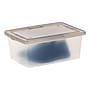 Iris 14.5 Quart Snap Top Plastic Snap Closure Storage Bin, Clear, 6/Pack (585102)~#|#~9ADAD5F7-9D65-4065-A99DF76A8D2F308C_sc7