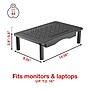 Staples TECH Adjustable Monitor Stand with Drawer, Black (ST62819-CC)~#|#~9AE0748C-2F9F-4FF8-B6B83E0CC102951A_sc7