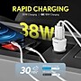 Overtime 38W Dual Port Car Charger & USB-C to Lightning Cable Bundle, White (OTC2PD6IP)~#|#~9AE7AC5F-D5B3-4531-9578EFA7405953BC_sc7