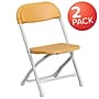 Flash Furniture Plastic Kids Folding Chair, Yellow, 2 Pieces (2YKIDYL)~#|#~9AE7AC66-1260-4F95-83AE3FC1FE0996B0_sc7