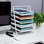 Mind Reader 5-Tier Stackable Paper Desk Tray Organizer, Metal, White (5TPAPER-WHT)~#|#~9AE8D3AB-BC19-4AB2-A7E85BA71E171573_sc7