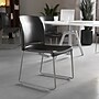 Flash Furniture HERCULES Series Plastic Contoured Stack Chair with Sled Base, Black/Gray (RUT238ABK)~#|#~9AE90E18-CCF4-4F40-9B1BF5C17CCF3BA4_sc7
