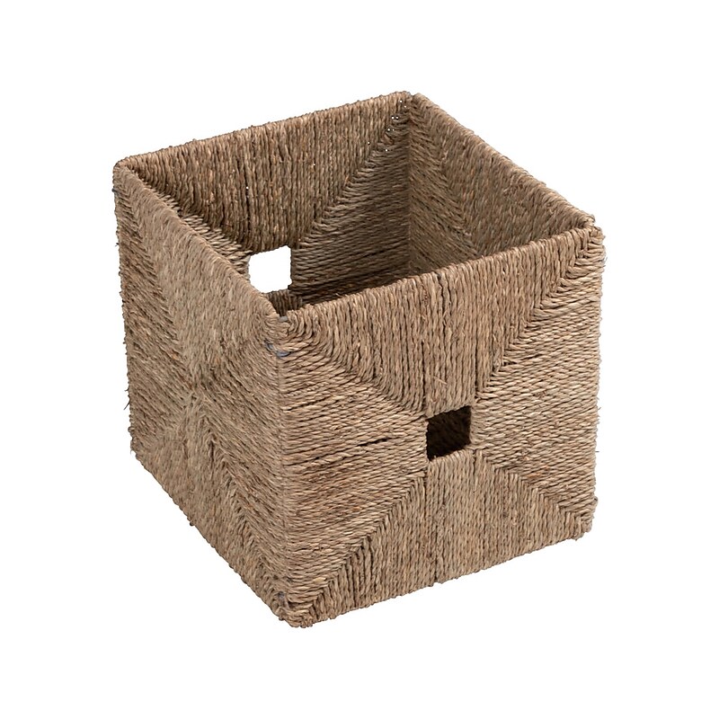 Honey-Can-Do Seagrass Basket with Handles, Natural (STO-09705) image 1