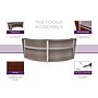 Regency Marque 124.5"W Curved Reception Desk Workstation, Driftwood Gray (77292GY)~#|#~9AEDCE8C-4AD1-4E8F-B45F20BBCE6019FA_sc7