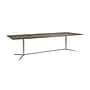 Bush Business Furniture 120W x 48D Boat Shaped Conference Table with Metal Base, Modern Hickory (99TBM120MHSVK)~#|#~9AEE7CE4-898F-4405-B968094DC0DF171A_sc7