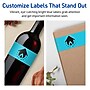 Avery Printable Rectangle Multipurpose Labels, 2.5" x 7", Bright Blue, 120/Pack (94247)~#|#~9AF5E102-B626-4D8C-9EFE94FE48B632E1_sc7