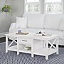 Bush Furniture Key West 47" x 24" Coffee Table, Pure White Oak (KWT148WT-03)~#|#~9AFBA407-9044-4A1A-BCC42A72DA977EAE_sc7