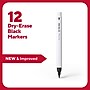 TRU RED™ Pen Dry Erase Markers, Ultra Fine Tip, Black, 12/Pack (TR61438-CC)~#|#~9AFD3396-95B4-4B9F-B6F55E7302787A21_sc7