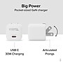 Plugable GaN USB-C Charger Block, 30W, White (PS-30C1W-3X)~#|#~9B0024BA-FD80-4625-AD52E1BAB223D406_sc7