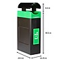 Commercial Zone Avante Polyethylene Compost Bin with Liner, 30-Gallon, Black (7873N353A)~#|#~9B0057F4-6614-4963-A0D37E4AE4A25BB7_sc7